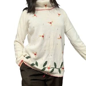 Vintage oversized holiday knit sweater